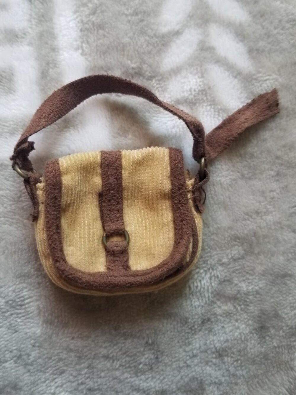 Bratz Doll Purse Accessory Brown Corduroy Saddle Makin' The Grade Cloe Y2K VTG